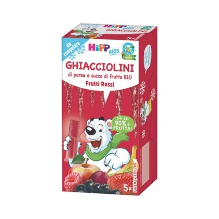 Hipp Biologico Kids Ghiacciolini frutti rossi da congelare 5 x 30 g Hipp Biologico Kids Ghiacciolini frutti rossi da congelare 5 x 30 g