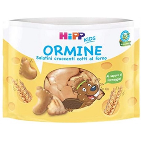 Hipp Biologico Ormine salatini croccanti gusto formaggio per bambini 28 g