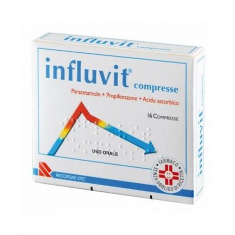 Influvit 150 mg + 300 mg + 150 mg 16 compresse