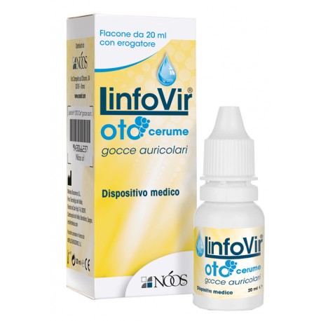 Linfovir Oto Cerume gocce auricolari per igiene delle orecchie e tappo di cerume 20 ml