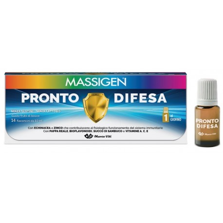 Massigen Pronto Difesa integratore per il sistema immunitario 14 flaconcini 10 ml