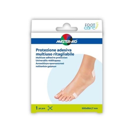 Master Aid Foot Care protezione per piedi multiuso ritagliabile 50 x 9,5 cm Master Aid Foot Care protezione per piedi multiuso ritagliabile 50 x 9,5 cm