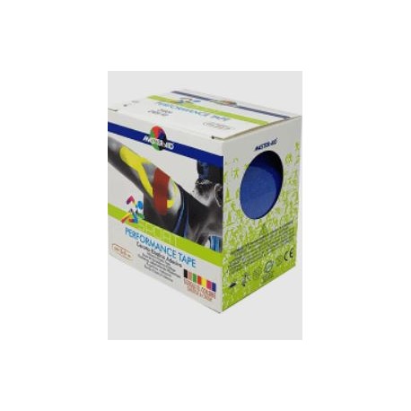 Master Aid Performance Tape Blu Cerotto adesivo monoelastico blu 5 cm x 5 m