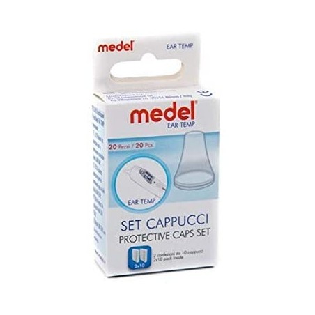 Medel Ear set cappucci protettivi per termometro auricolare 20 pezzi Medel Ear set cappucci protettivi per termometro auricolare 20 pezzi