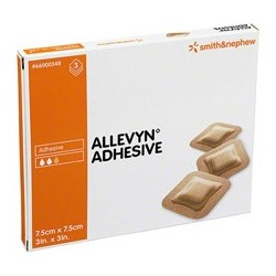 Smith & Nephew Allevyn Adhesive medicazione impermeabile per ferite 7,5 x 7,5 cm 3 pezzi