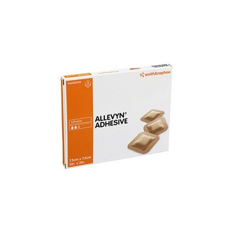 Smith & Nephew Allevyn Adhesive medicazione impermeabile per ferite 7,5 x 7,5 cm 3 pezzi