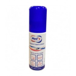 Meds Disinfettante liquido spray per mani e superfici 80% alcol 100 ml