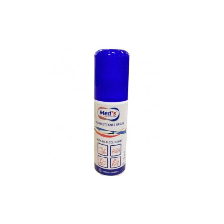 Meds Disinfettante liquido spray per mani e superfici 80% alcol 100 ml