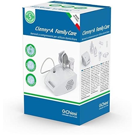 Clenny A Family Care nebulizzatore per aerosol a compressore domiciliare Clenny A Family Care nebulizzatore per aerosol a compressore domiciliare