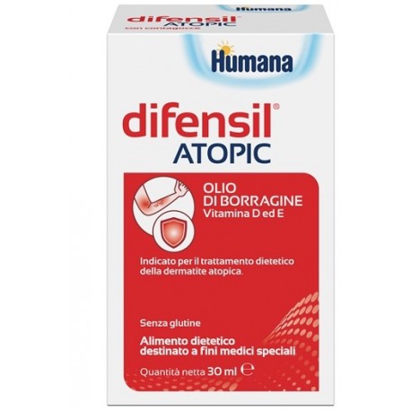 Humana Difensil Atopic integratore per dermatite atopica 30 ml