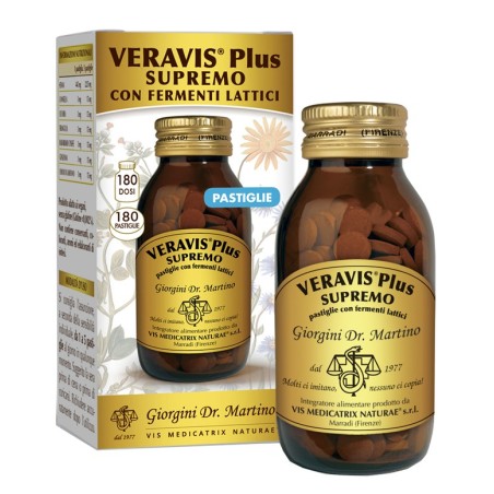 Veravis Plus Supremo fermenti lattici 180 pastiglie Veravis Plus Supremo fermenti lattici 180 pastiglie