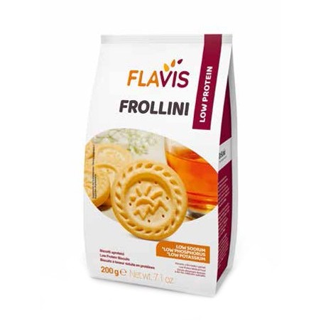 Mevalia Flavis Frollini aproteici a basso contenuto di sodio e potassio 200 g