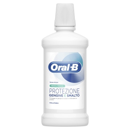 Oral B Collutorio protezione gengive smalto gusto menta fresca 500 ml Oral B Collutorio protezione gengive smalto gusto menta fresca 500 ml