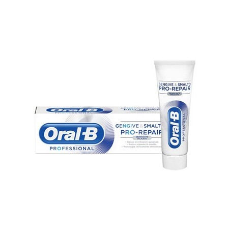 Oral-B Professional Gengive & Smalto Pro-Repair dentifricio sbiancante delicato 85 ml Oral-B Professional Gengive & Smalto Pro-Repair dentifricio sbiancante delicato 85 ml