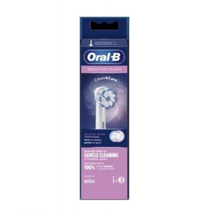 Oral-B eb-60-3 Sensitive Clean Testine di ricambio 3 pezzi Oral-B eb-60-3 Sensitive Clean Testine di ricambio 3 pezzi