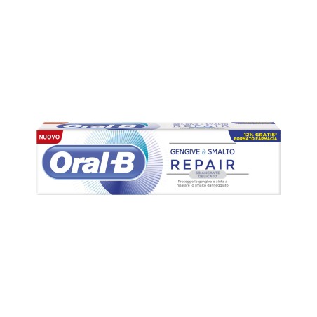 Oral B Repair Whitening dentifricio sbiancante riparatore di gengive e smalto 85 ml Oral B Repair Whitening dentifricio sbiancante riparatore di gengive e smalto 85 ml