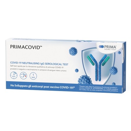 Primacovid Test rapido per misurare gli anticorpi neutralizzanti dopo il vaccino per il covid 1 pezzo Primacovid Test rapido per misurare gli anticorpi neutralizzanti dopo il vaccino per il covid 1 pezzo