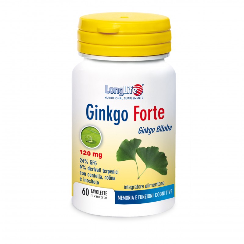 LongLife Ginkgo Forte integratore per la memoria 60 tavolette