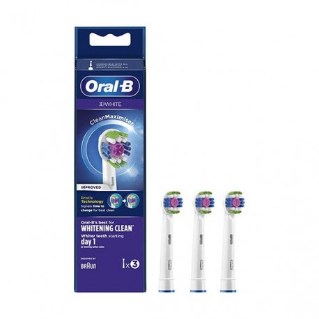 Oral B 3D White 3 testine refill per spazzolino elettrico