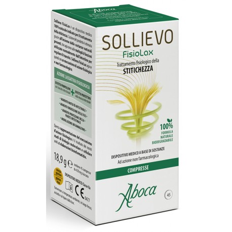 Aboca Sollievo Fisiolax integratore per il transito intestinale 45 tavolette