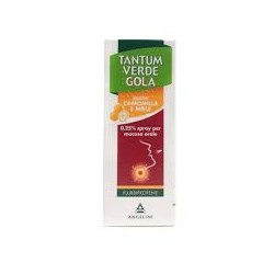 Tantum Verde Gola spray mucosa orale 0,25% gusto camomilla e miele 15 ml