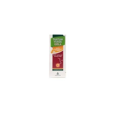 Tantum Verde Gola spray mucosa orale 0,25% gusto camomilla e miele 15 ml Tantum Verde Gola spray mucosa orale 0,25% gusto camomilla e miele 15 ml