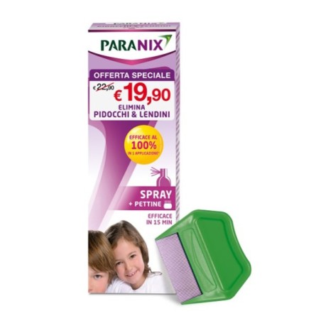 Paranix Spray trattamento extra forte contro pidocchi e lendini 100 ml Paranix Spray trattamento extra forte contro pidocchi e lendini 100 ml