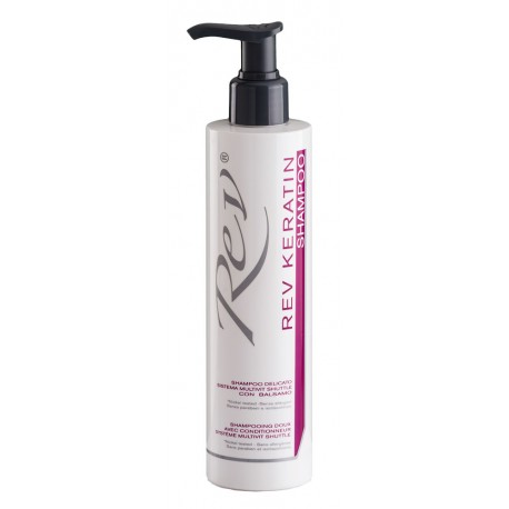 Rev Keratin Shampoo dermatologico delicato con balsamo pH 5.0 250 ml