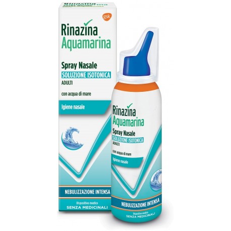 Rinazina Aquamarina Spray Nasale soluzione isotonica intensa con acqua di mare 100 ml