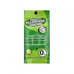 Salviette allontana zanzare alla citronella 12 pezzi