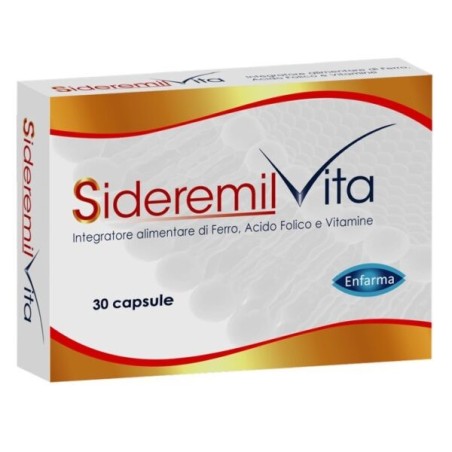 Sideremil Vita integratore per il metabolismo del ferro 30 capsule Sideremil Vita integratore per il metabolismo del ferro 30 capsule