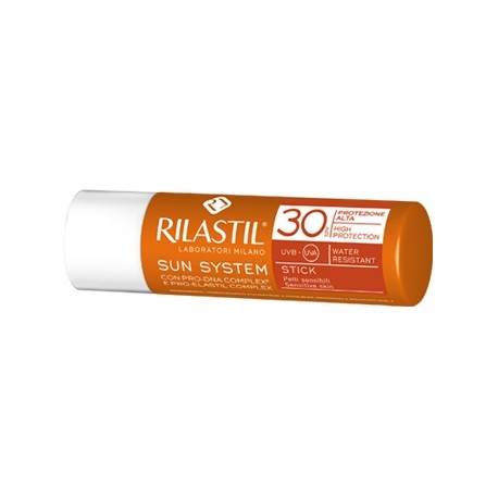 Rilastil Sun System Stick Labbra solare trasparente SPF 30 - 4 ml