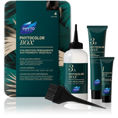 Phyto Color Box n. 4 Castano - Box completo di colorazione