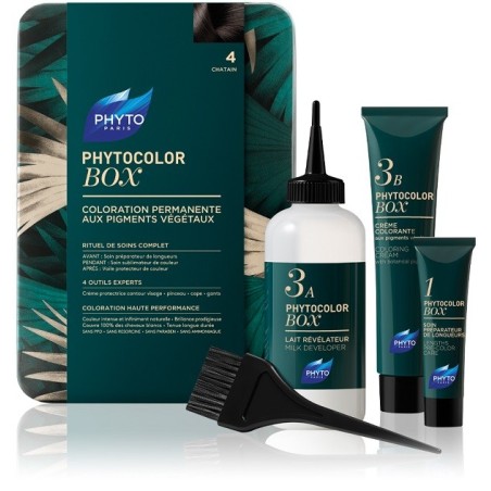 Phyto Color Box n. 4 Castano - Box completo di colorazione Phyto Color Box n. 4 Castano - Box completo di colorazione