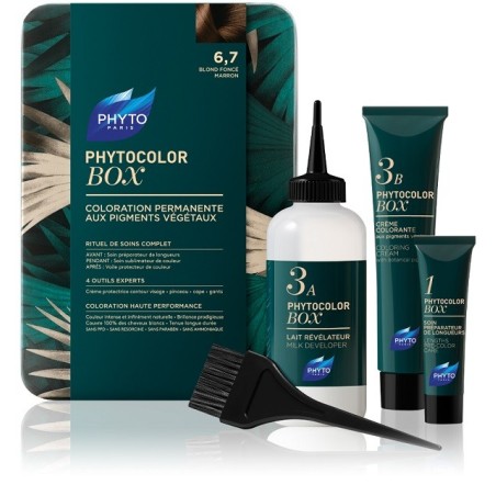 Phyto Color Box n. 6.7 Biondo scuro tabacco - Box completo di colorazione Phyto Color Box n. 6.7 Biondo scuro tabacco - Box completo di colorazione