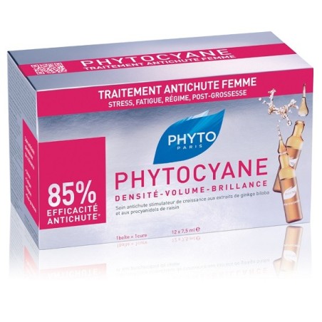 Phyto Phytocyane Trattamento anticaduta per capelli donna - 12 fiale da 7,5 ml Phyto Phytocyane Trattamento anticaduta per capelli donna - 12 fiale da 7,5 ml