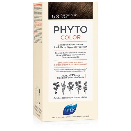 Phyto Phytocolor tinta per capelli senza ammoniaca 5.3 Castano chiaro Phyto Phytocolor tinta per capelli senza ammoniaca 5.3 Castano chiaro