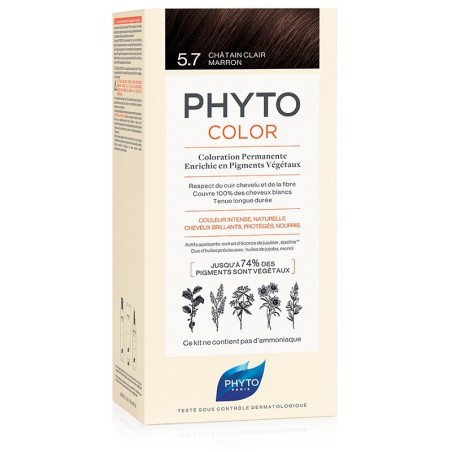 Phyto Phytocolor tinta per capelli senza ammoniaca 5.7 Castano chiaro Phyto Phytocolor tinta per capelli senza ammoniaca 5.7 Castano chiaro