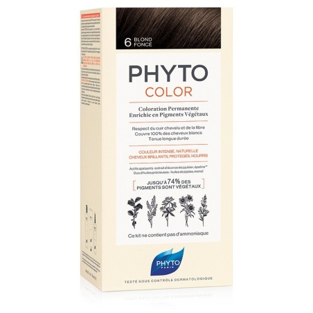 Phyto Phytocolor tinta per capelli senza ammoniaca 6 Biondo scuro Phyto Phytocolor tinta per capelli senza ammoniaca 6 Biondo scuro