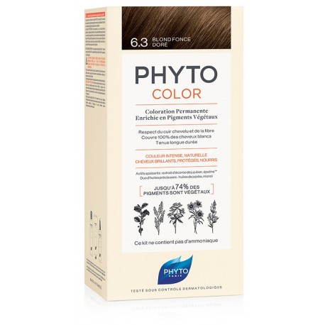 Phyto Phytocolor tinta capelli senza ammoniaca 6.3 Biondo scuro dorato