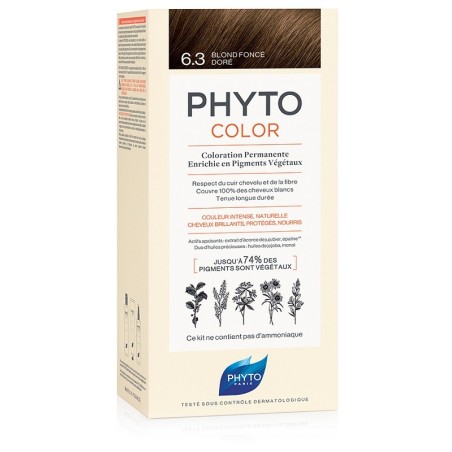 Phyto Phytocolor tinta capelli senza ammoniaca 6.3 Biondo scuro dorato Phyto Phytocolor tinta capelli senza ammoniaca 6.3 Biondo scuro dorato
