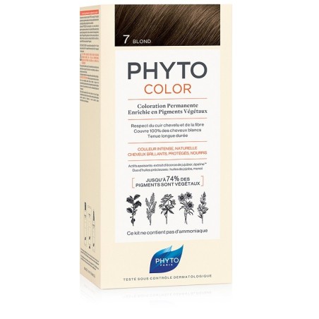 Phyto Phytocolor Kit colorazione per capelli senza ammoniaca 7 Biondo latte Phyto Phytocolor Kit colorazione per capelli senza ammoniaca 7 Biondo latte
