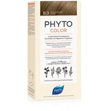 Phyto Phytocolor Kit colorazione per capelli senza ammoniaca 8.3 Biondo chiaro dorato