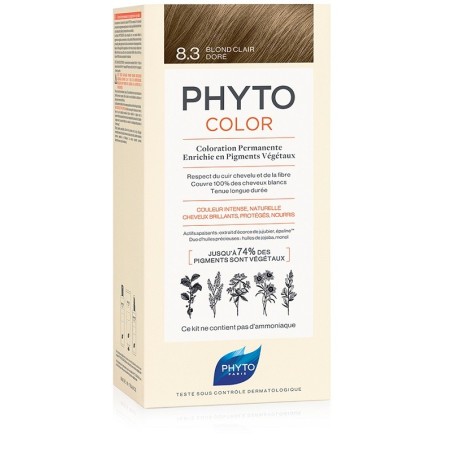 Phyto Phytocolor Kit colorazione per capelli senza ammoniaca 8.3 Biondo chiaro dorato Phyto Phytocolor Kit colorazione per capelli senza ammoniaca 8.3 Biondo chiaro dorato