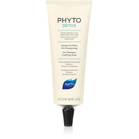 Phyto Phytodetox Maschera purificante per capelli grassi 125 ml