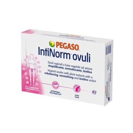IntiNorm ovuli vaginali a base vegetale riequilibranti normalizzanti 5 pezzi