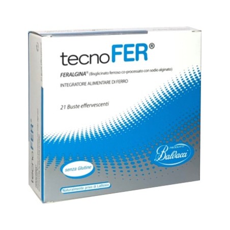 Tecnofer integratore alimentare a base di ferro 21 bustine effervescenti Tecnofer integratore alimentare a base di ferro 21 bustine effervescenti