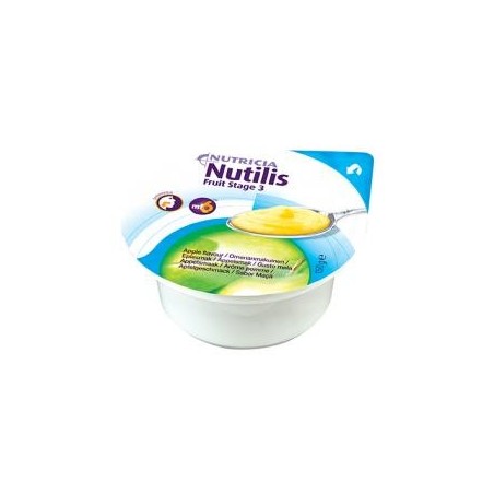 Nutilis Fruit Stage 3 Gusto mela alimento semisolido a fini dietetici speciali 3 x 150 g Nutilis Fruit Stage 3 Gusto mela alimento semisolido a fini dietetici speciali 3 x 150 g
