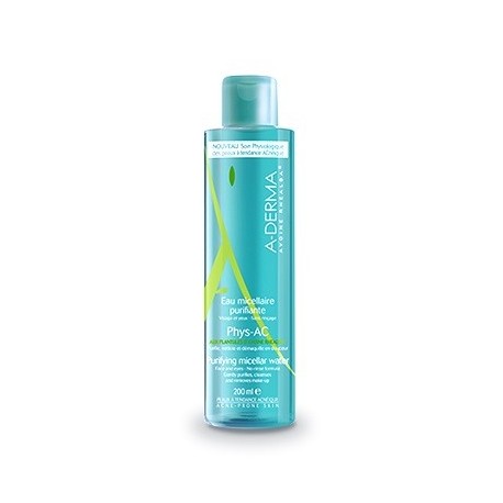 A-Derma Phys-AC Acqua micellare viso purificante e detergente per pelle secca 200 ml