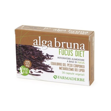 Farmaderbe Alga Bruna Fucus Diet integratore per dimagrire 30 capsule Farmaderbe Alga Bruna Fucus Diet integratore per dimagrire 30 capsule